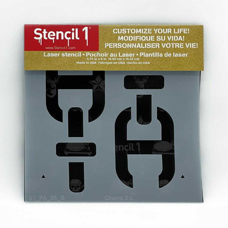 Nautical Chains Stencil – Small (5.75"x6") - Image 4