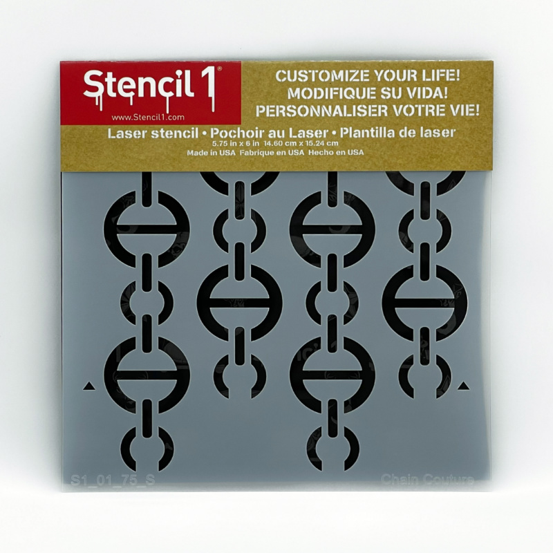 Chains Couture Stencil – Small (5.75"x6") - Image 3
