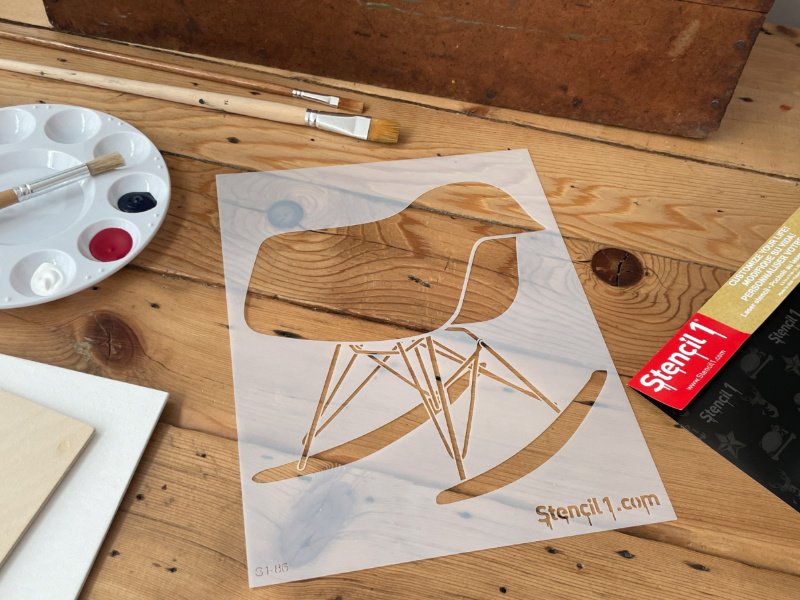 Chair Mod Rocker Stencil (8.5"x11") - Image 4