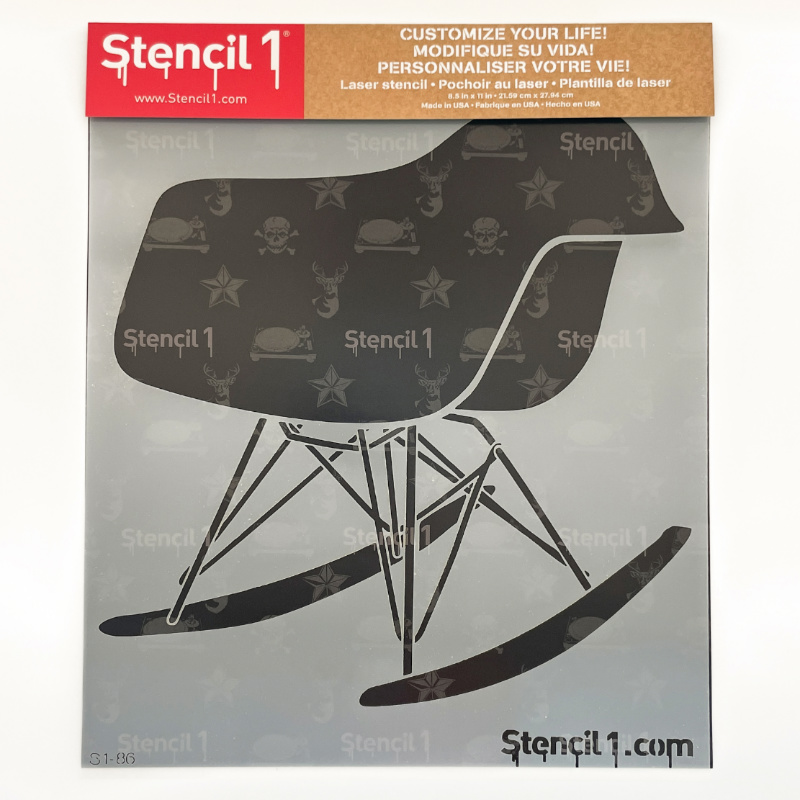 Chair Mod Rocker Stencil (8.5"x11") - Image 3