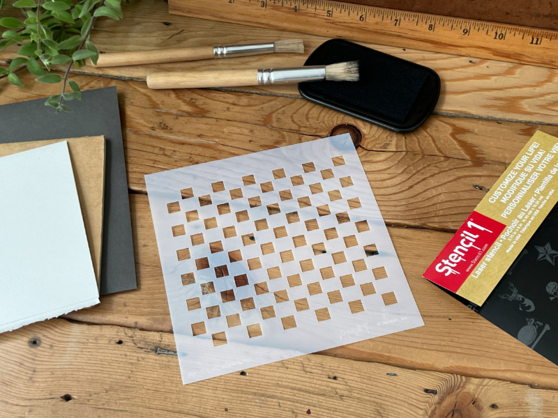 Checkers Stencil -Small (5.75"x6") - Image 4