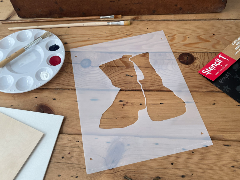 Combat Boots Stencil - Two Layers - Image 5