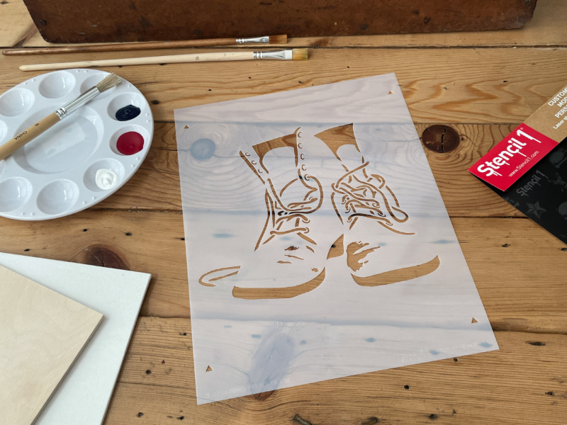 Combat Boots Stencil - Two Layers - Image 6