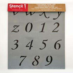 Corsiva Font Letters Numbers Stencils - Image 11