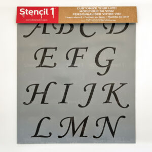 Corsiva Font Letters Numbers Stencils - Image 8