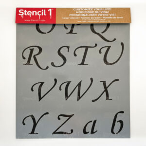 Corsiva Font Letters Numbers Stencils - Image 9