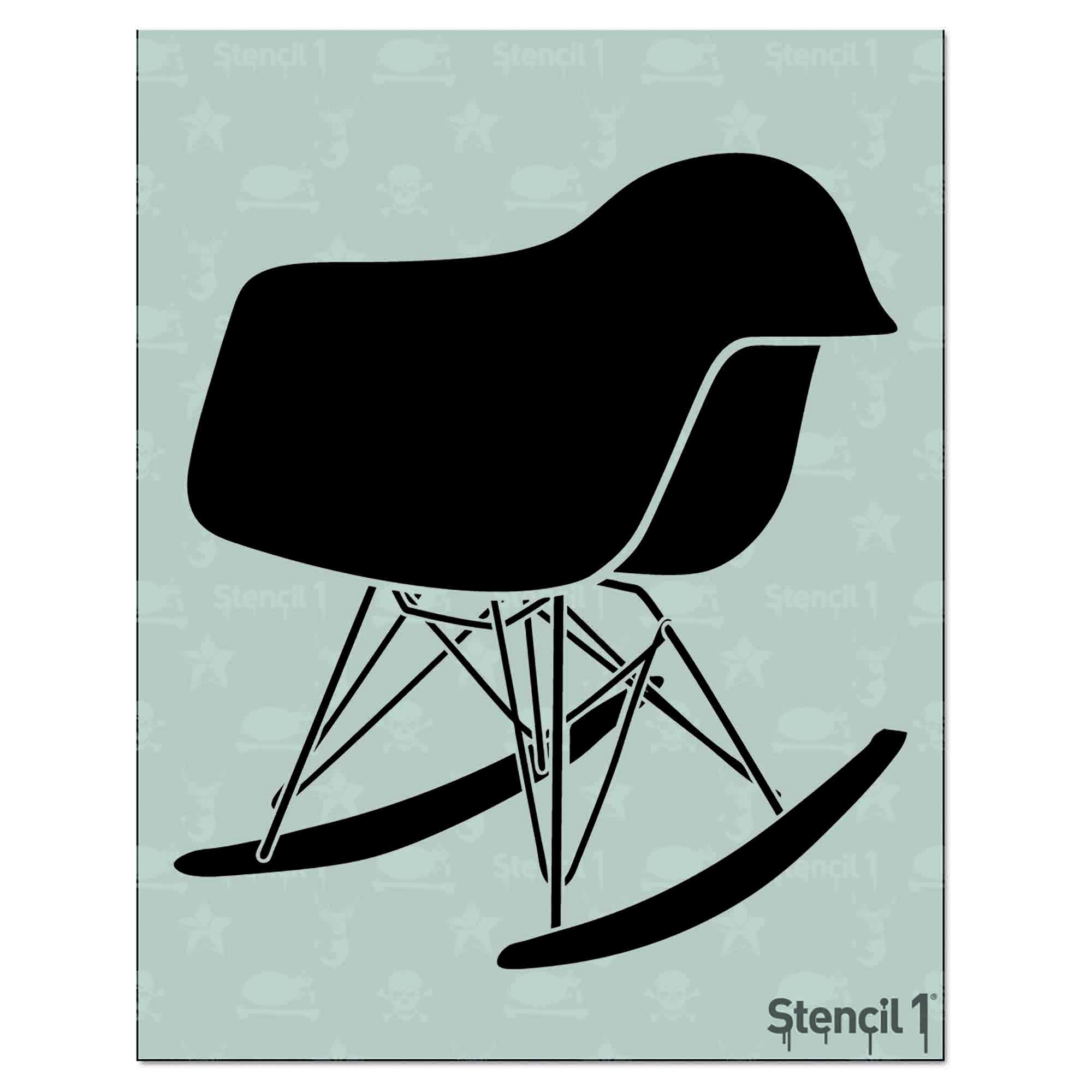 Chair Mod Rocker Stencil (8.5"x11")