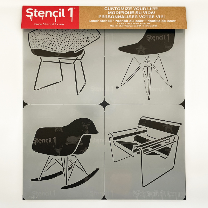 Chairs Stencil 4-pack - Image 3