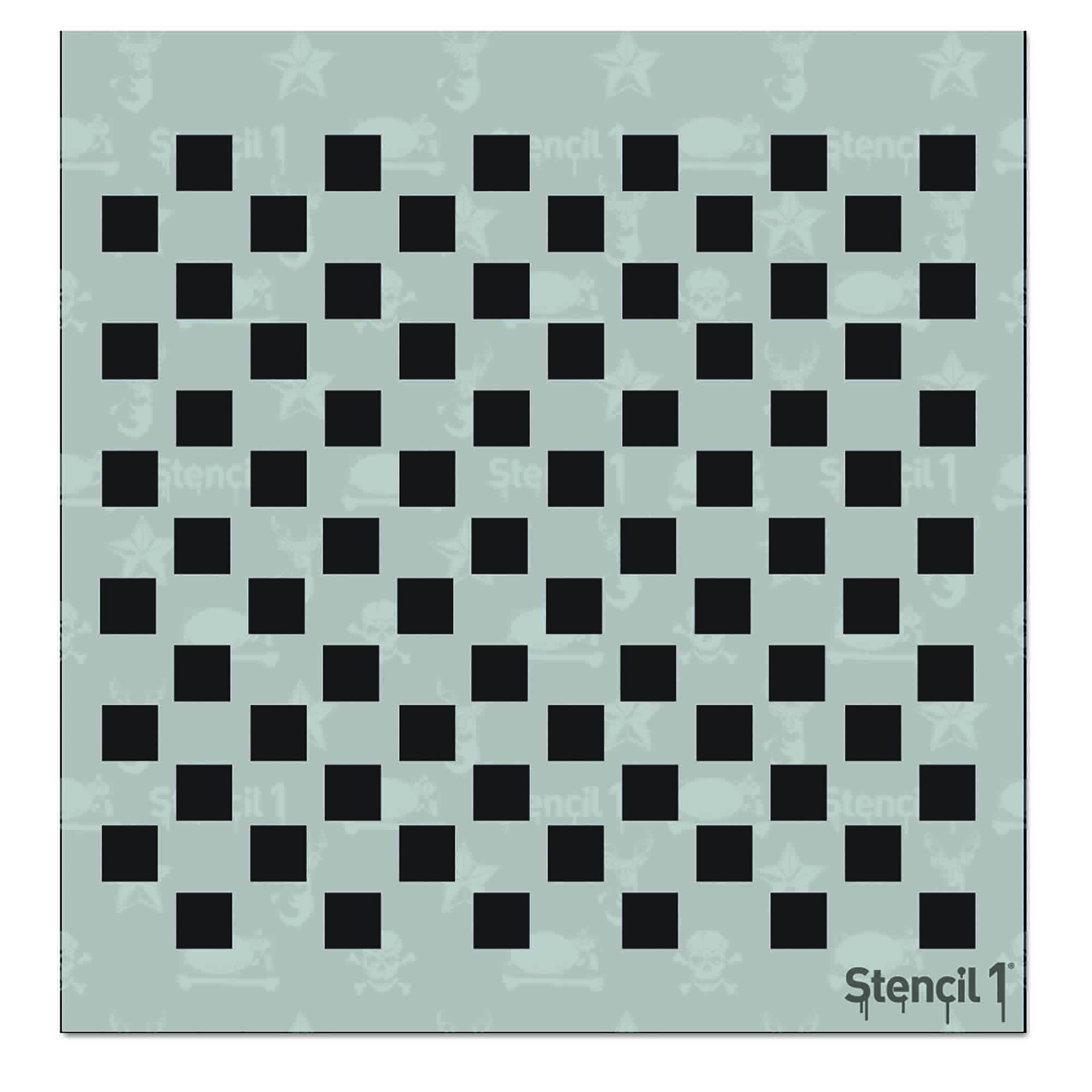 Checkers Stencil -Small (5.75"x6")