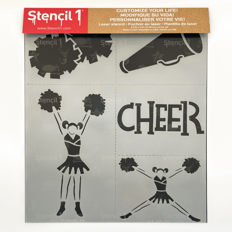 Cheerleading Stencil 4-pack - Image 3
