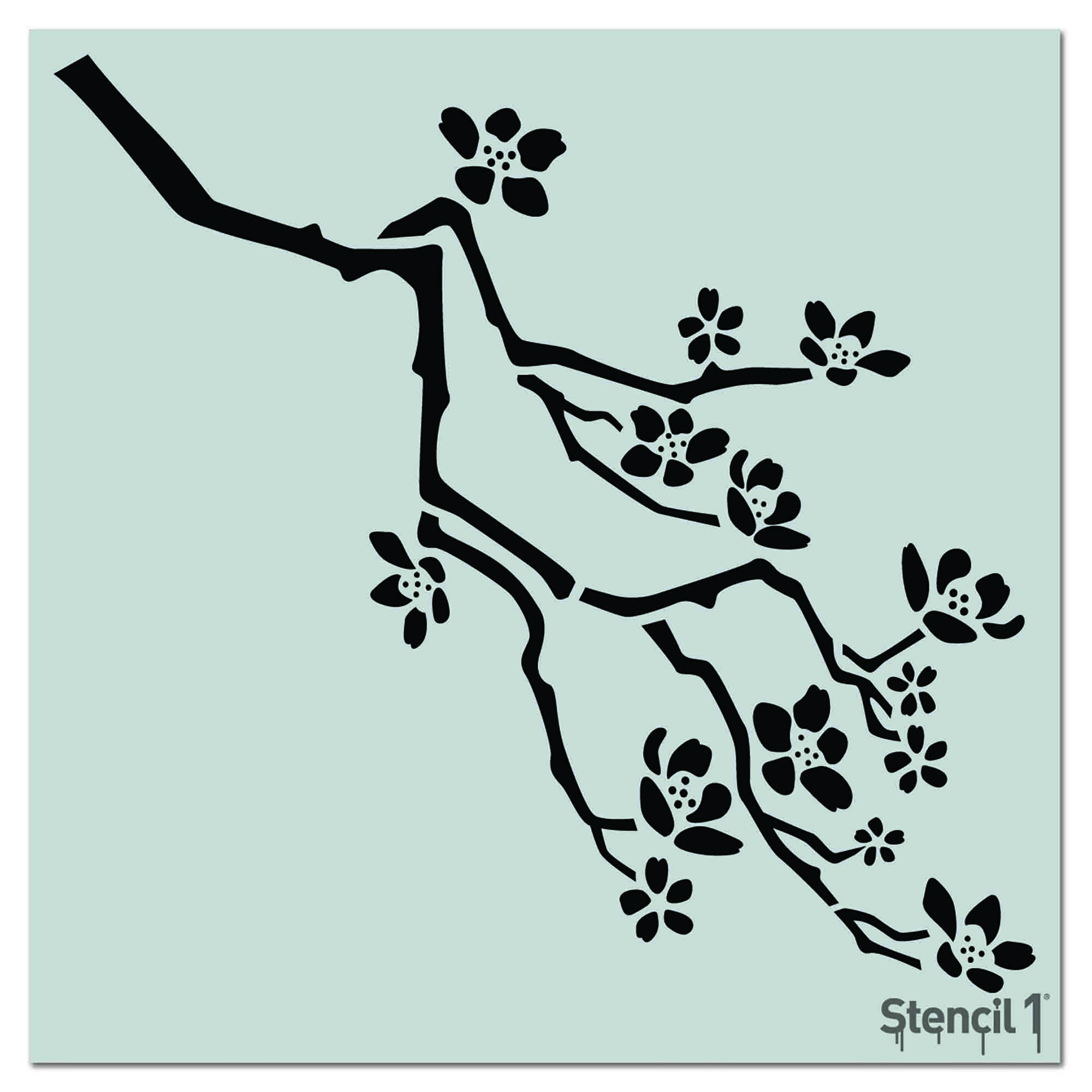 Cherry Blossom Stencil (11"x11") Stencil 1