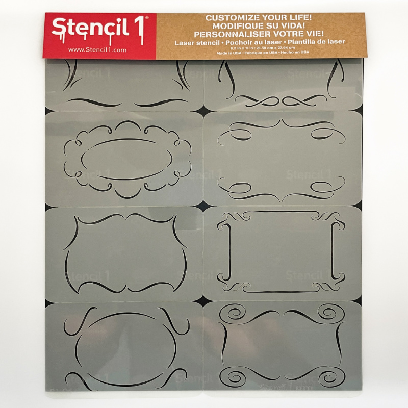 FLOURISH BORDERS Stencil 8-pack - Image 4