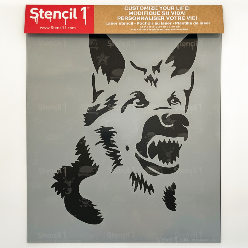 German Shepard Stencil (8.5"x11") - Image 3