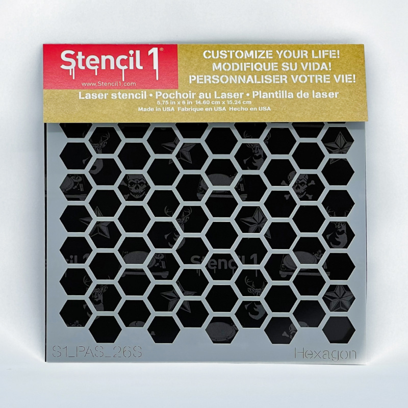 Honeycomb Stencil, 6 x 6
