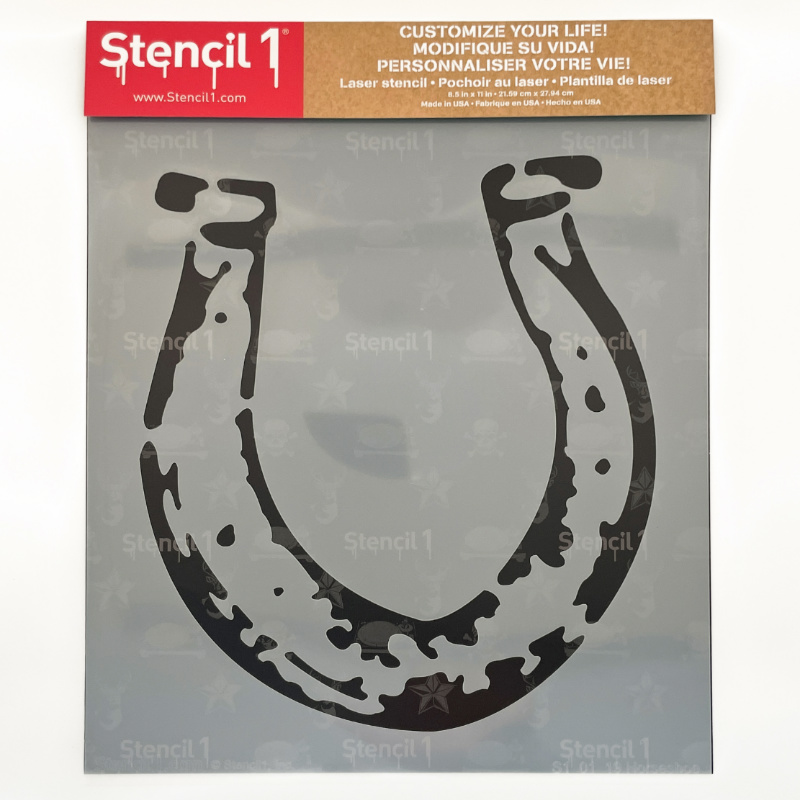 Horse Shoe Stencil (8.5"x11") - Image 4