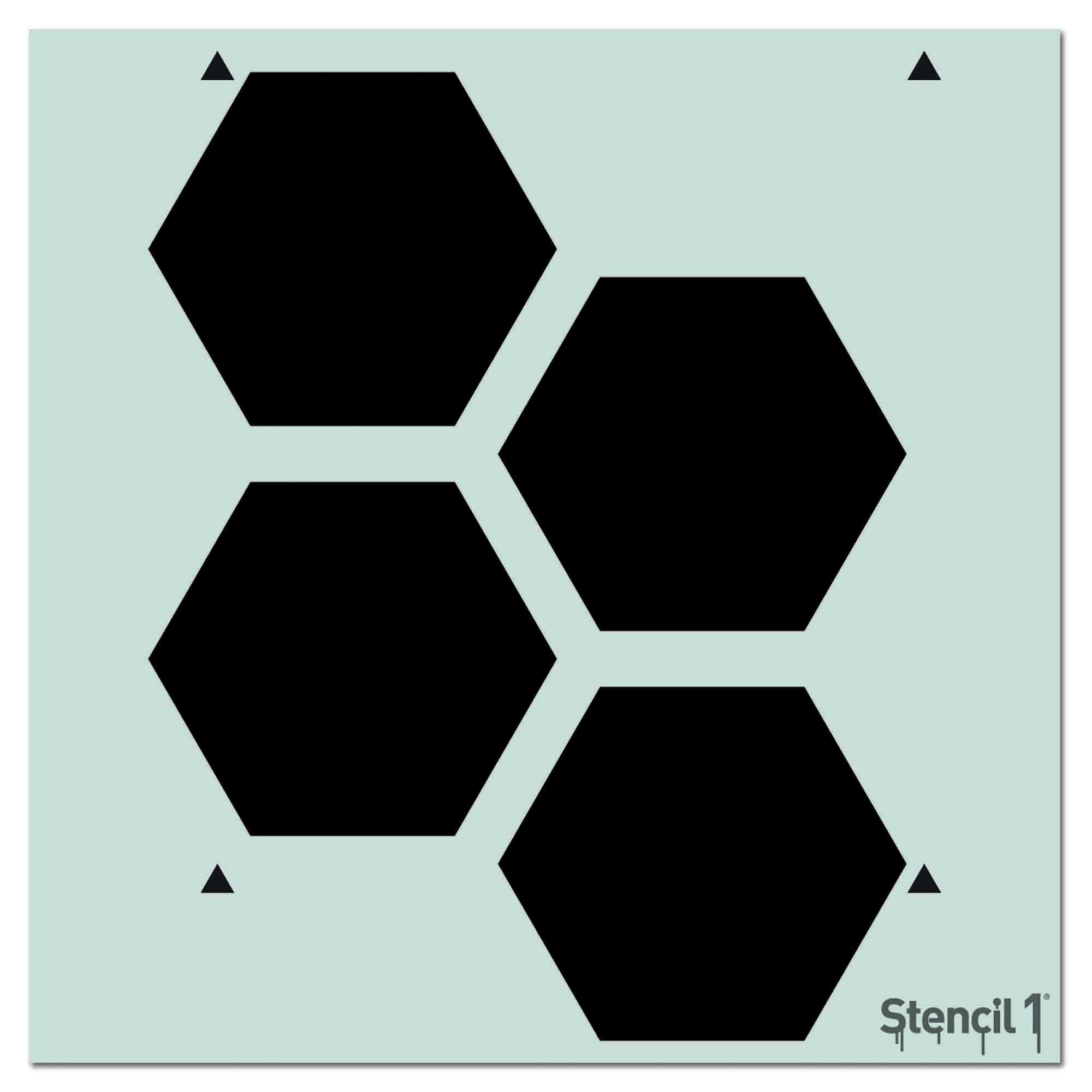 Hexagon Repeat Wall Pattern (11"x11")