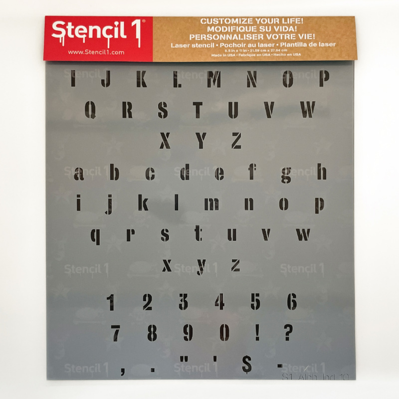 Industrial Font Letters Numbers Stencils - Image 16