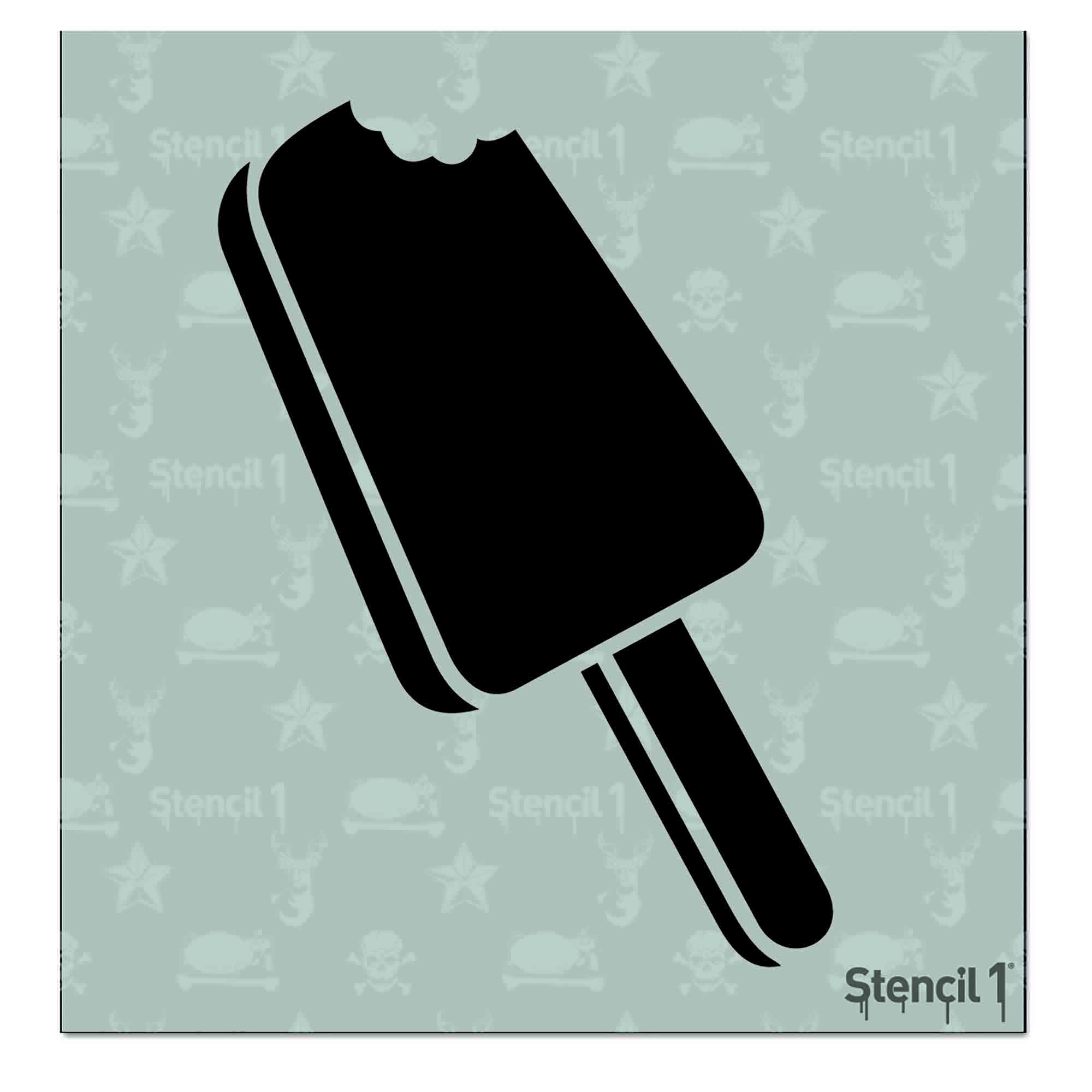 Ice Cream 4 Stencil -Small (5.75"x6")