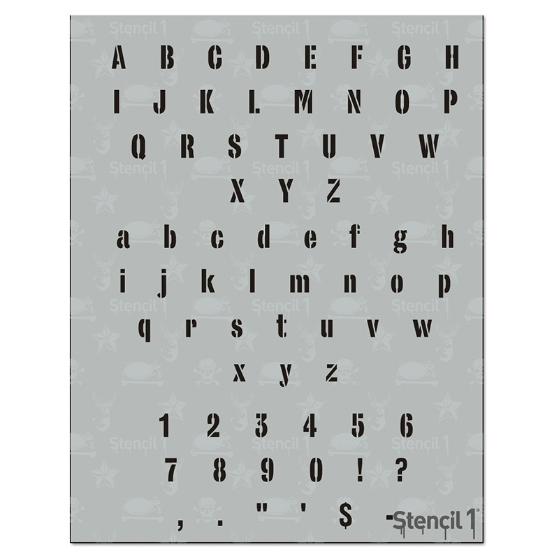 Full Lowercase Alphabet Letter Stencils Kit 4 Inch Stencil Paint