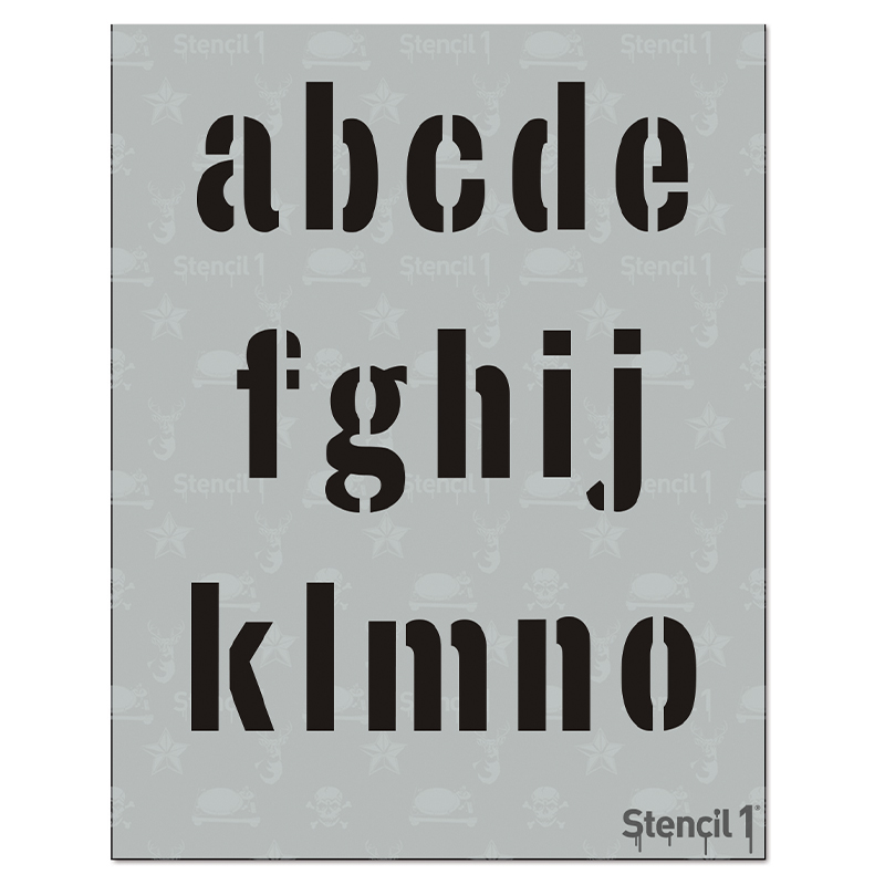 Industrial Font Letters Numbers Stencils - Image 7