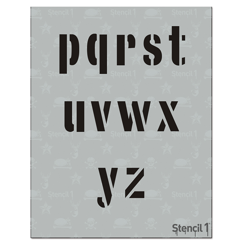 Industrial Font Letters Numbers Stencils - Image 8
