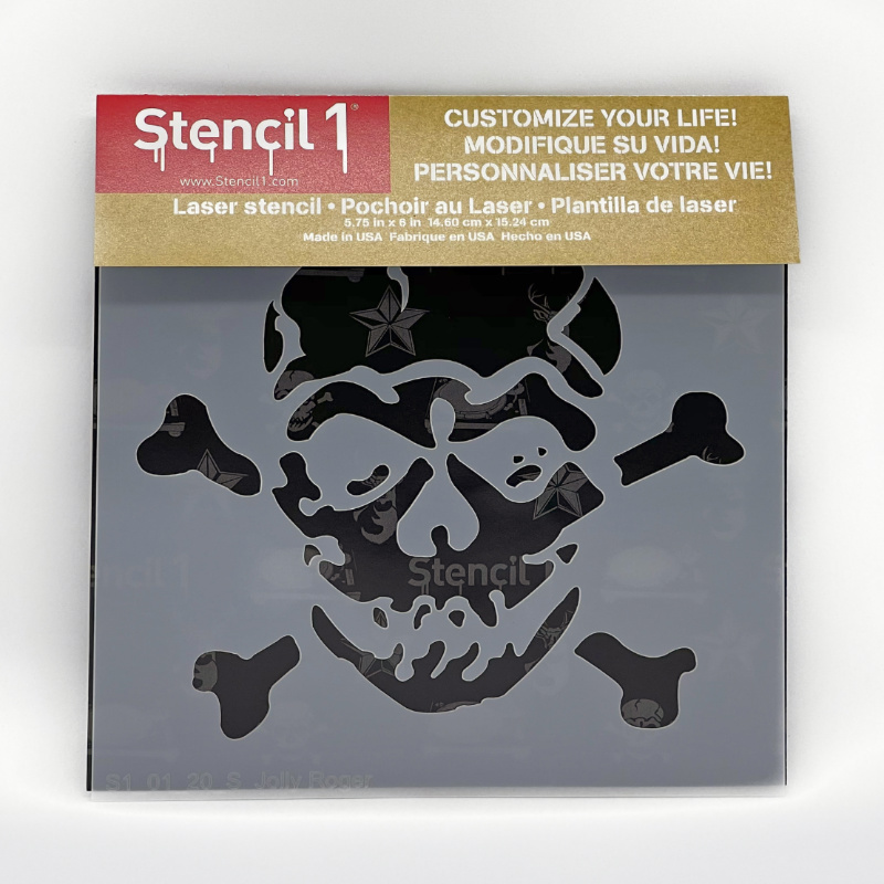 Jolly Roger Stencil - Small (5.75"x6") - Image 4