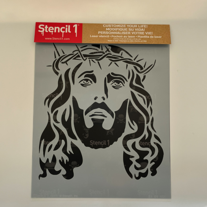 Jesus Stencil (8.5"x11") - Image 4