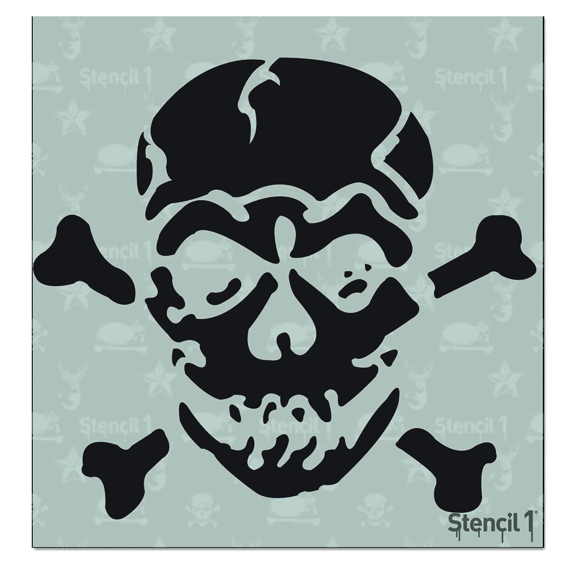 Jolly Roger Stencil - Small (5.75"x6")