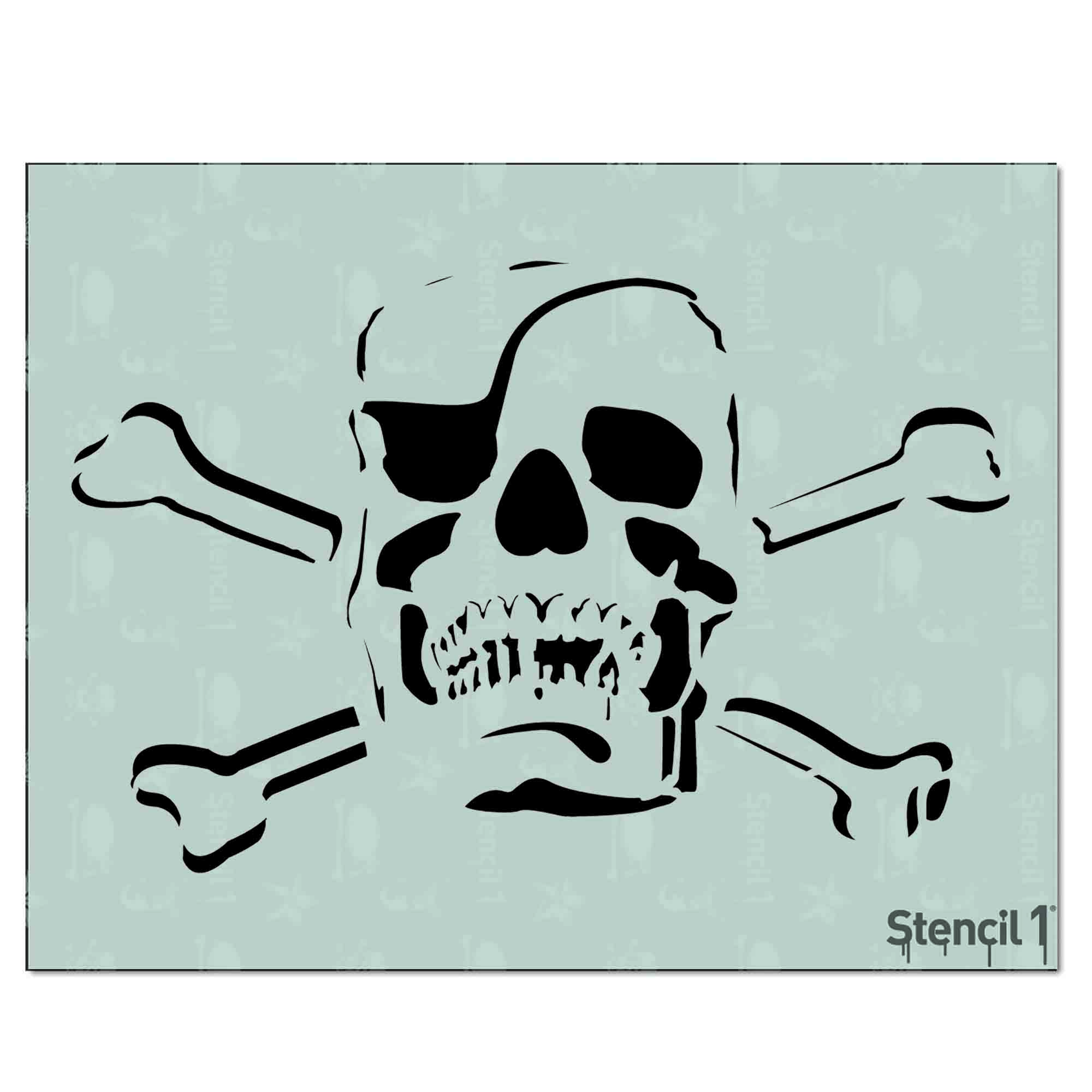 Jolly Roger With Eye Patch Stencil 8 5 x11 Stencil 1 jolly-roger-with-eye-patch-stencil-8-5-x11-stencil-1