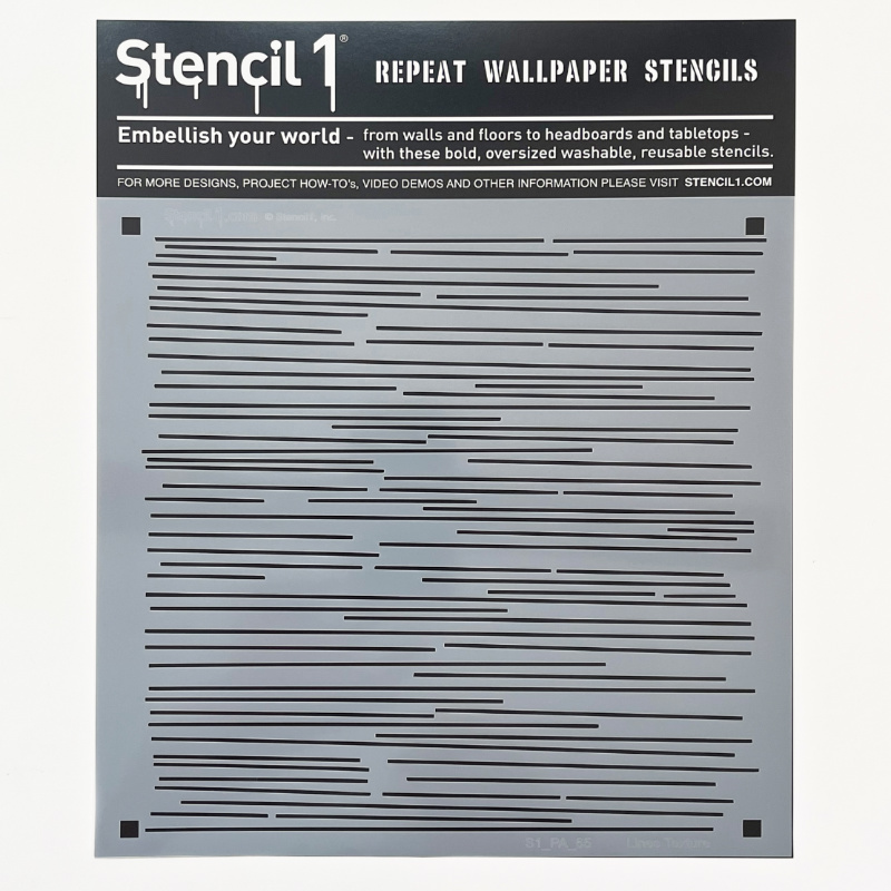 Lines Repeat Pattern Wall Stencil (11"x11") - Image 5