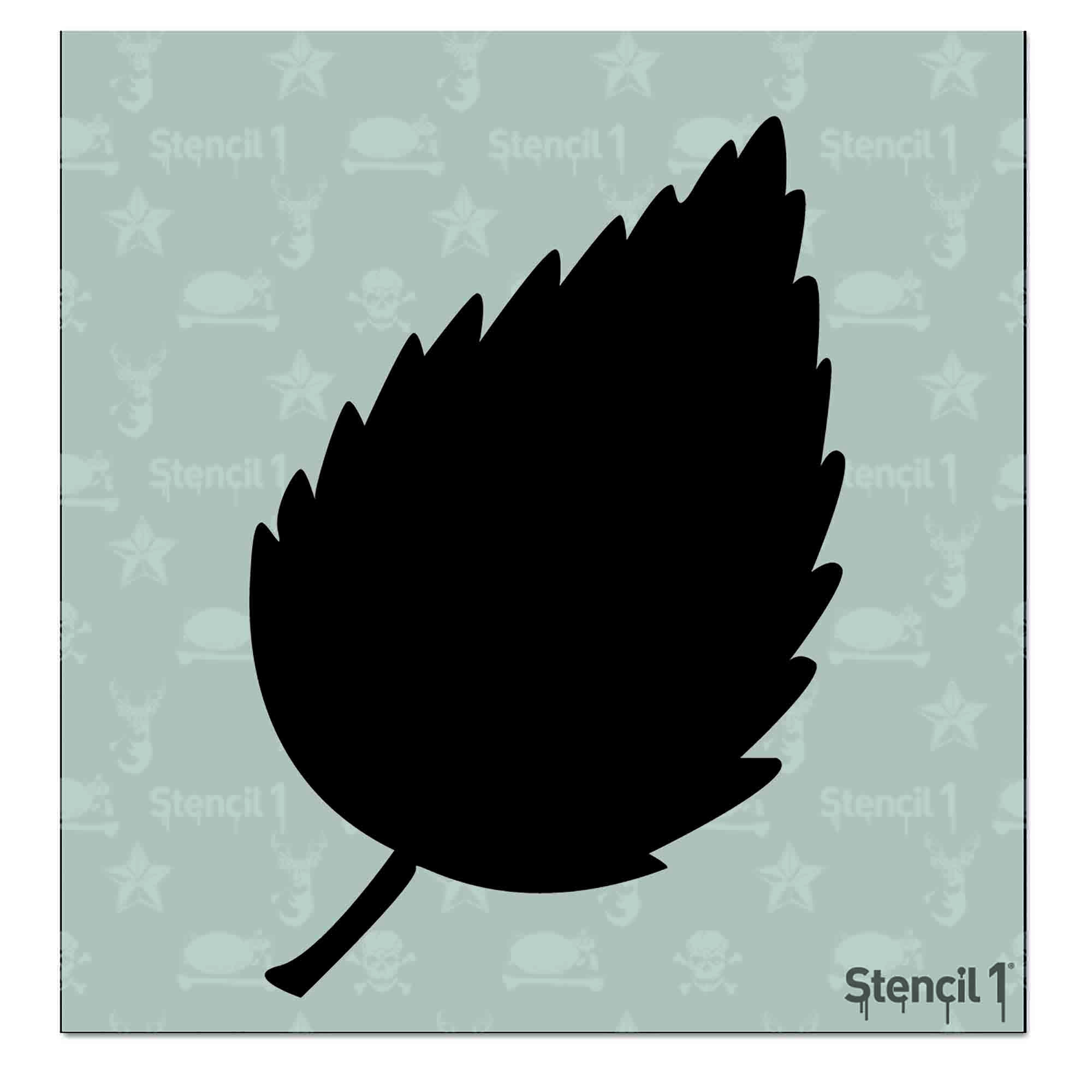 Leaf Silhouette 2 Stencil -Small (5.75"x6")