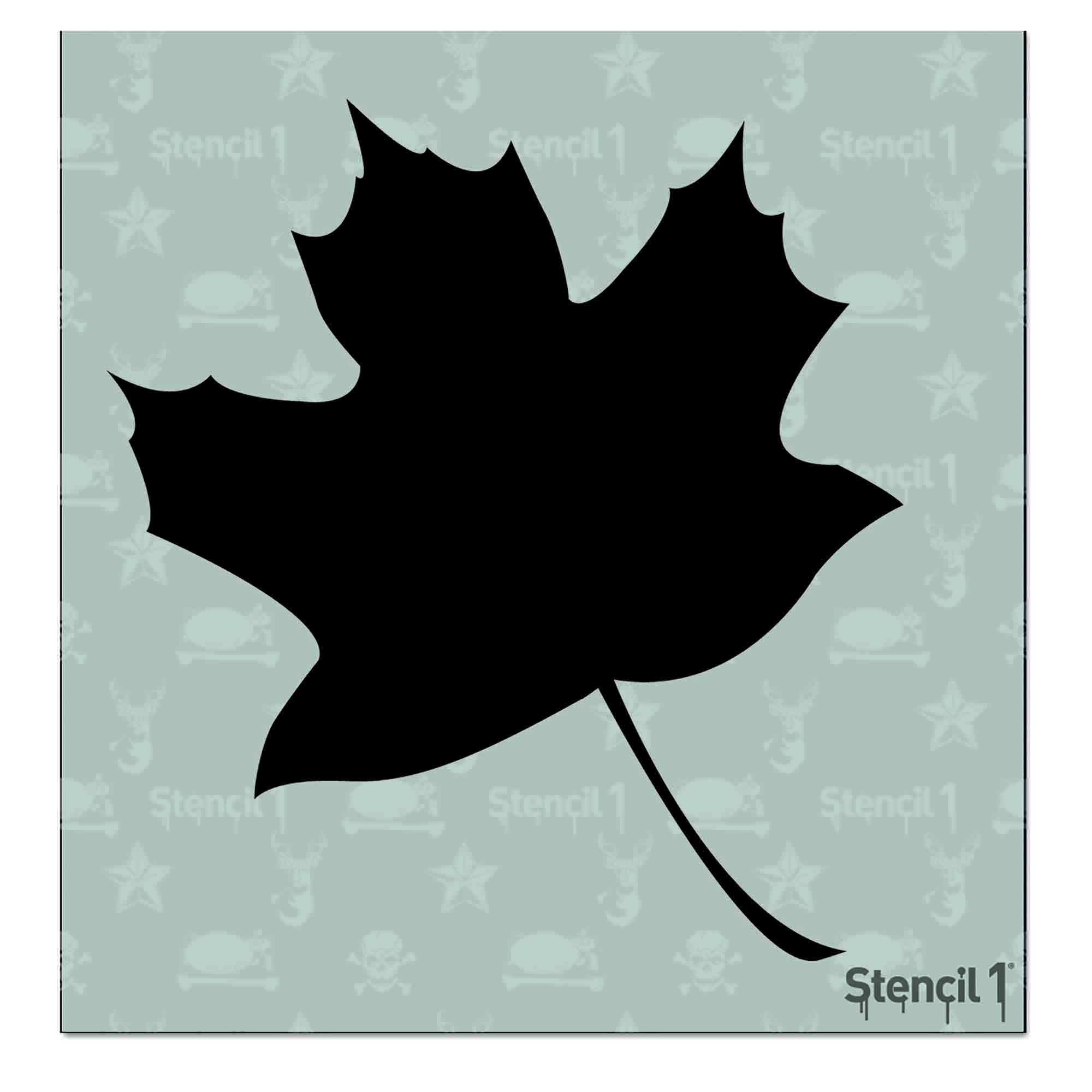 Leaf Silhouette 3 Stencil -Small (5.75"x6")