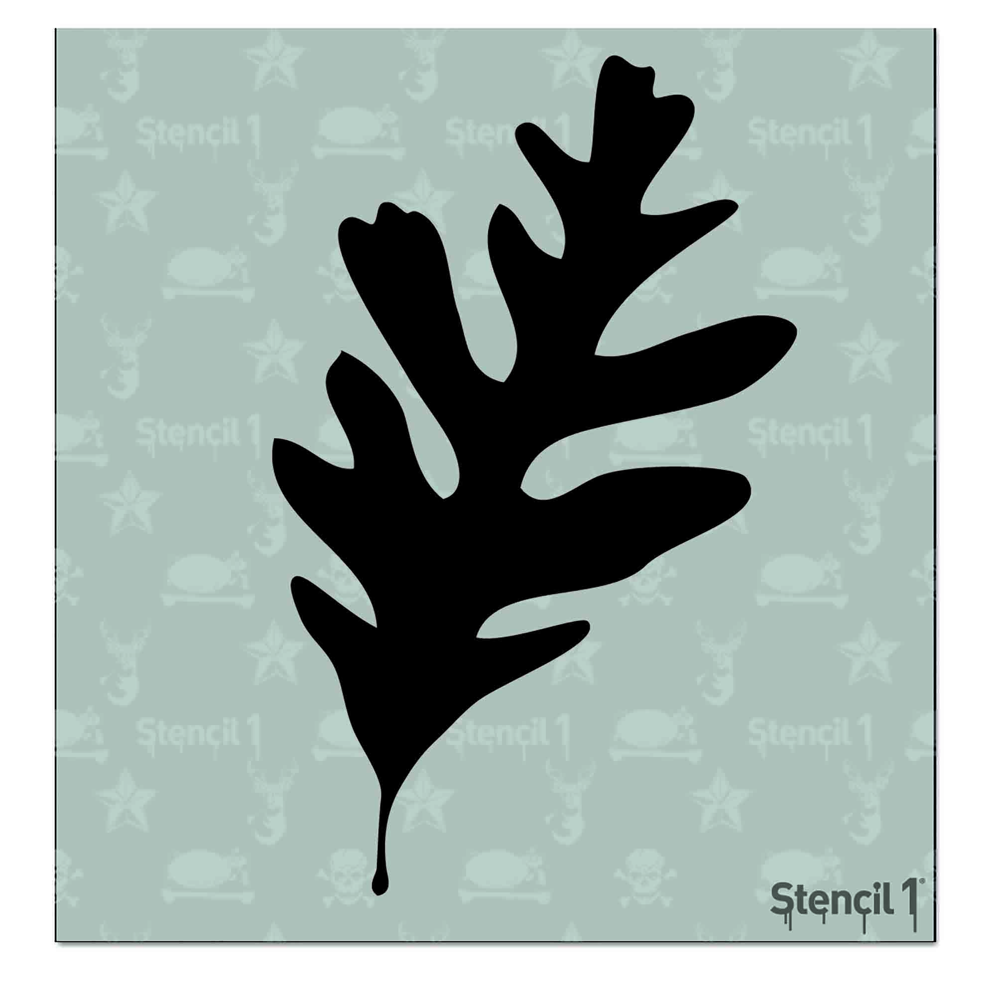 Leaf Silhouette 5 Stencil -Small (5.75"x6")