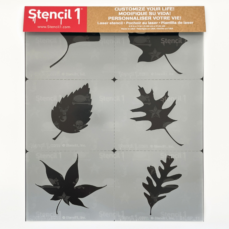 Leaves Silhouettes Stencil 6-pack - Image 5