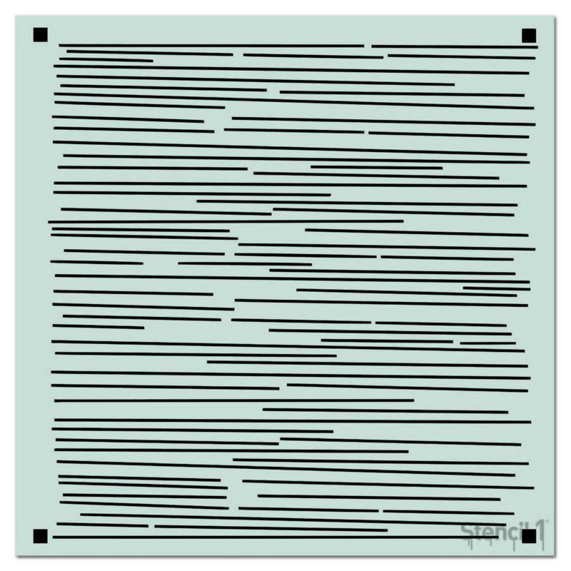 Lines Repeat Pattern Stencil (11"x11") | Stencil 1