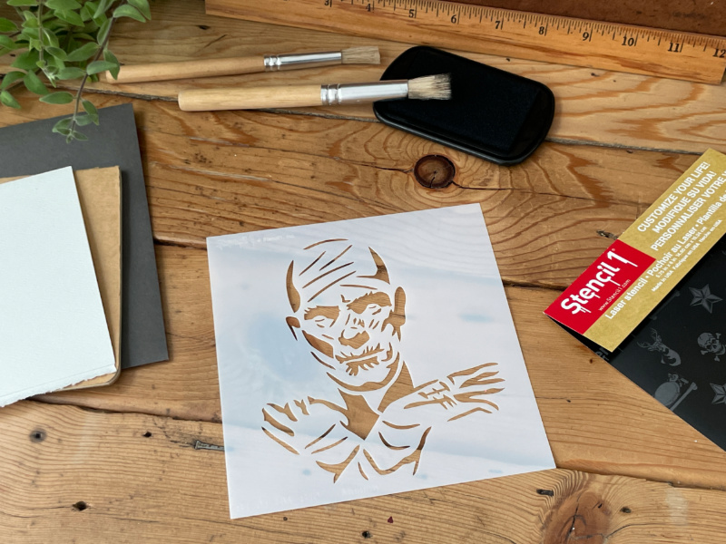 Mummy Stencil-Small (5.75"x6") - Image 5