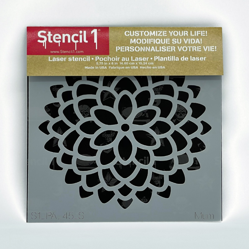Mum Stencil - Small (5.75"x6") - Image 5
