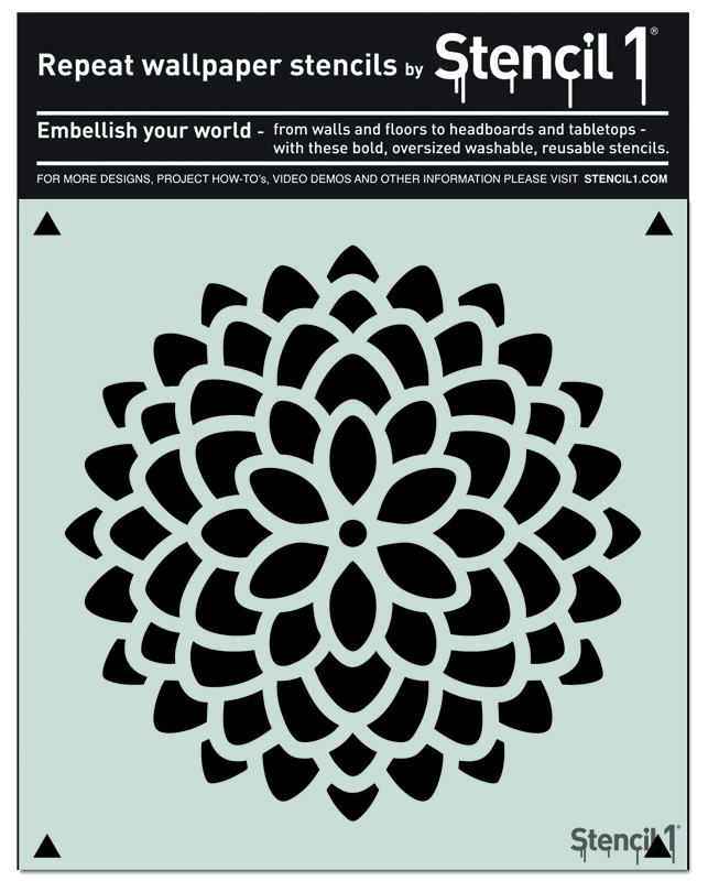 Mum Repeat Pattern Wall Stencil (11"x11") - Image 7