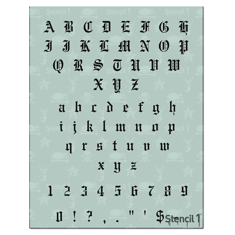 Script Cursive Custom Stencils - Stencil Letters Org