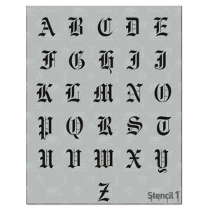 Old English Font Letter Stencils - Image 2