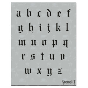 Old English Font Letter Stencils - Image 3
