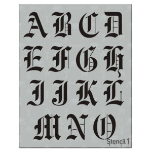 Old English Font Letter Stencils - Image 5