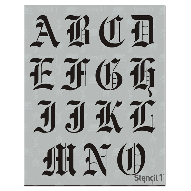 Old English Font Letter Stencils - Image 5