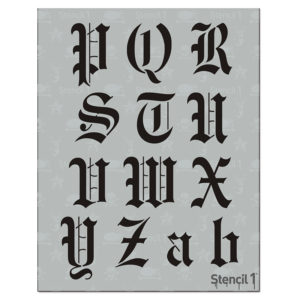 Old English Font Letter Stencils - Image 6