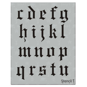 Old English Font Letter Stencils - Image 7