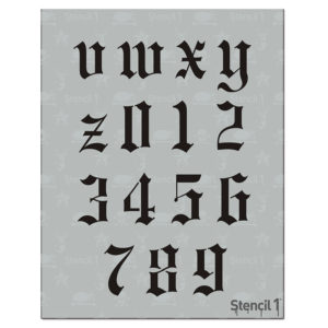 Old English Font Letter Stencils - Image 8