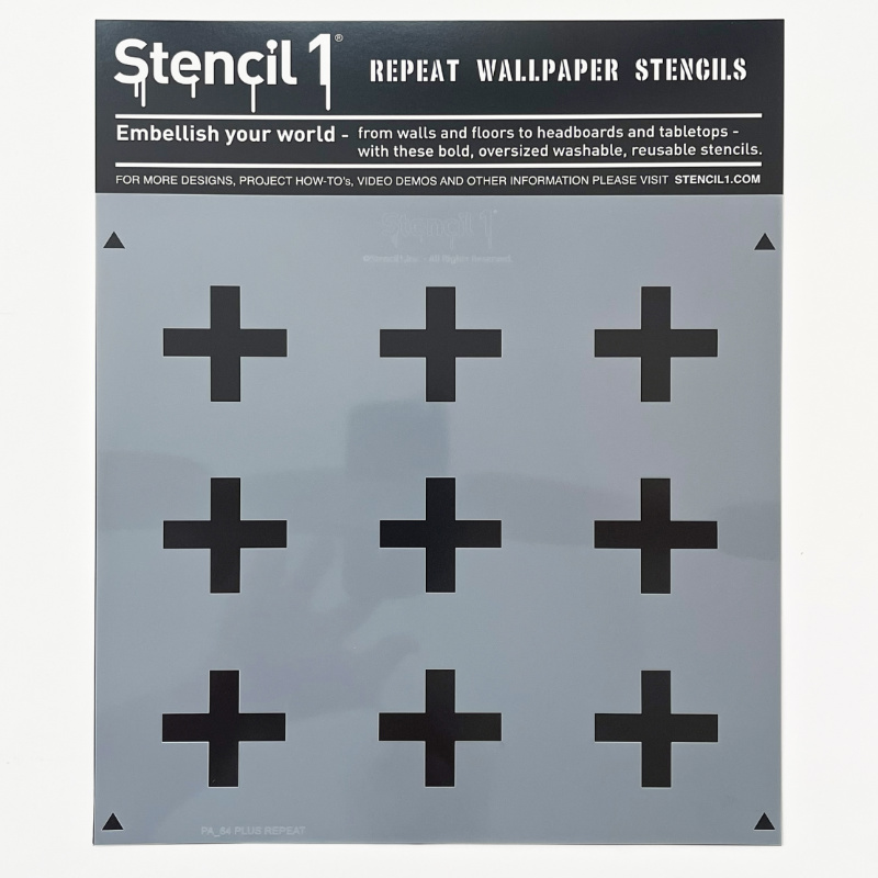 Plus Repeat Pattern Wall Stencil (11"x11") - Image 5