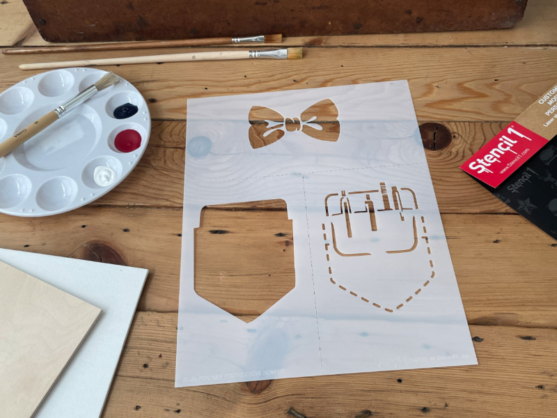 Bow Tie & Pocket Protector Stencil - Image 4