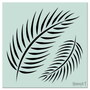 Palm Fronds Wall Stencil (11" x 11")