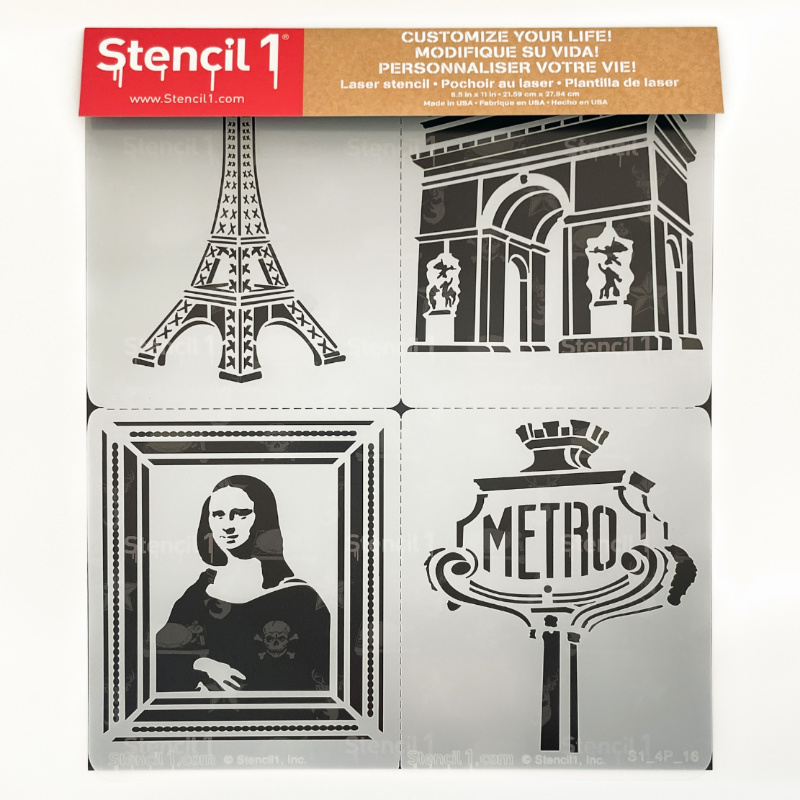 Paris Stencil 4-pack - Image 3